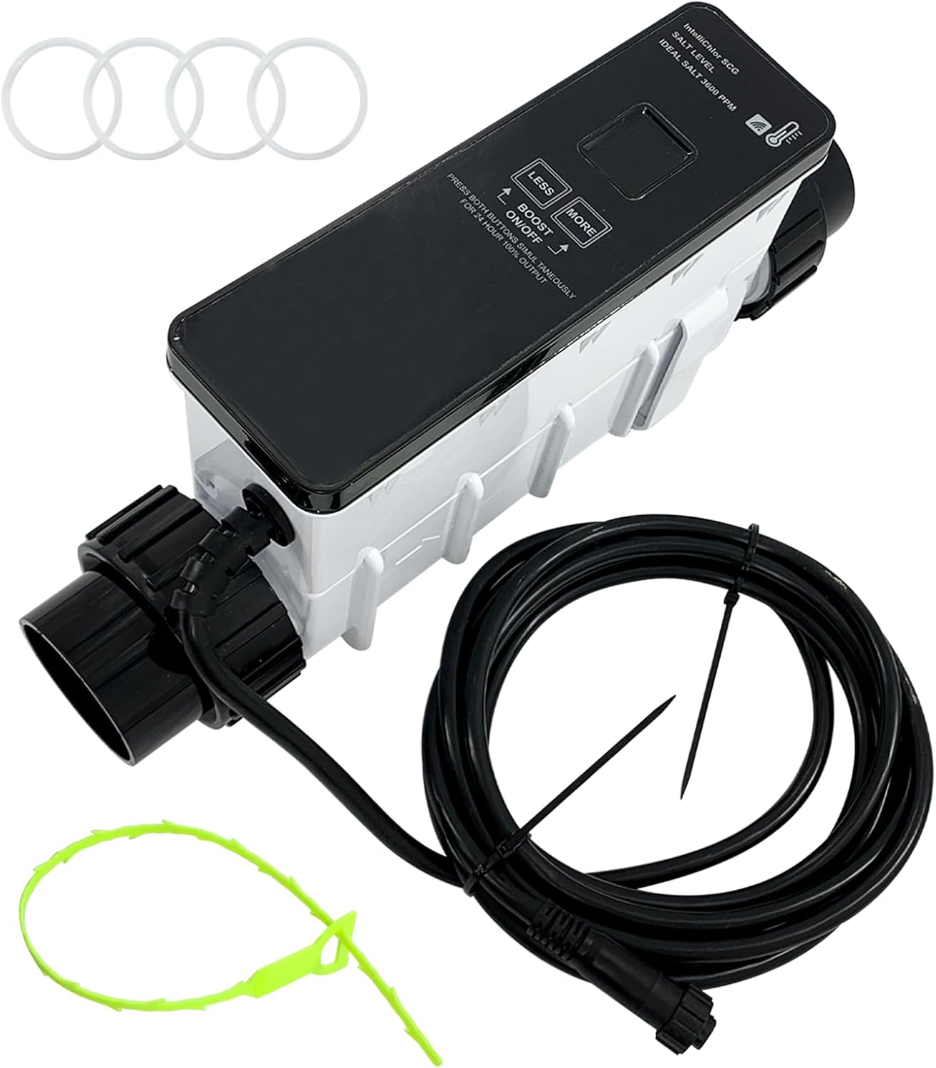 IC40 EC-520555 Pool Salt Cell Chlorine Generator Compatible with Pentair IntelliChlor IC40 Ichlor In-Ground Saltwater Pool Chlorinator Up to 40,000 Gallons-Swimming Pool Salt Chlorine Generator