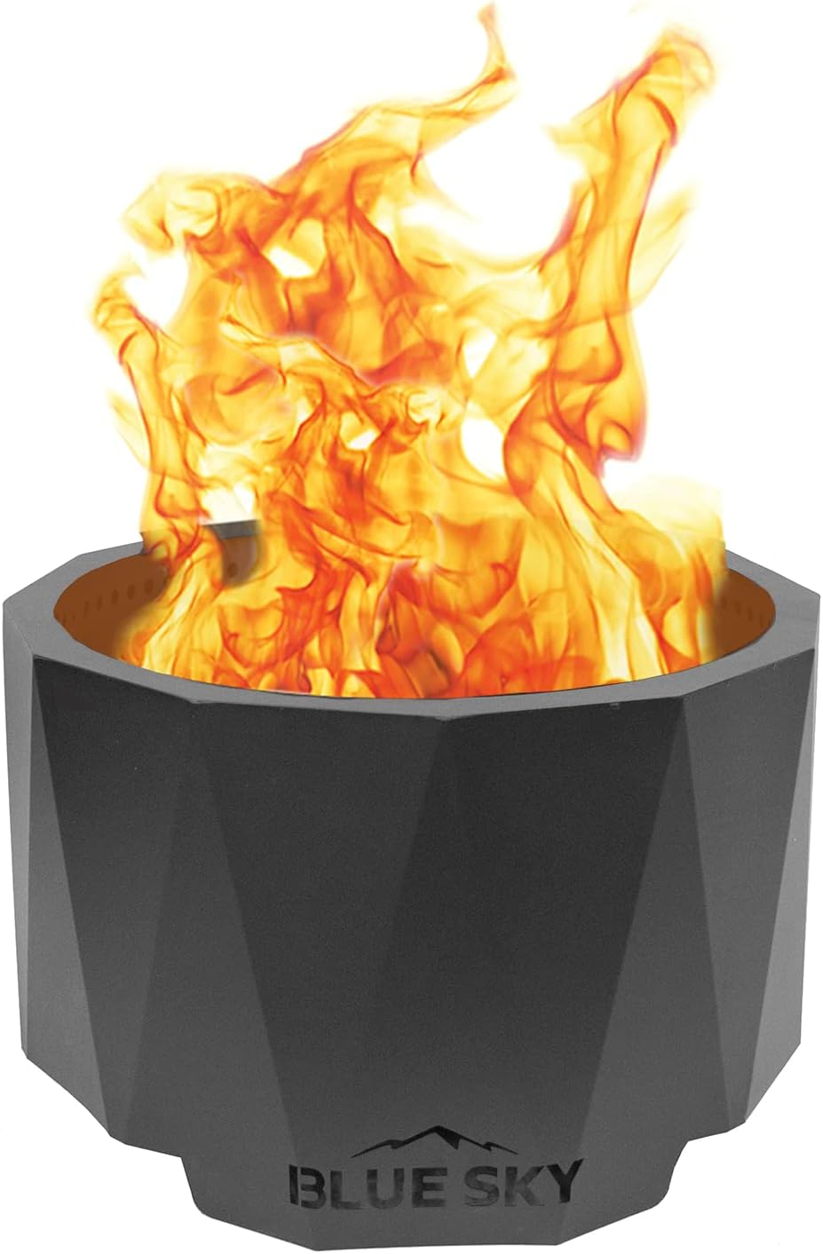 Blue Sky Outdoor Living Round Mammoth Smokeless Patio Fire Pit, Black