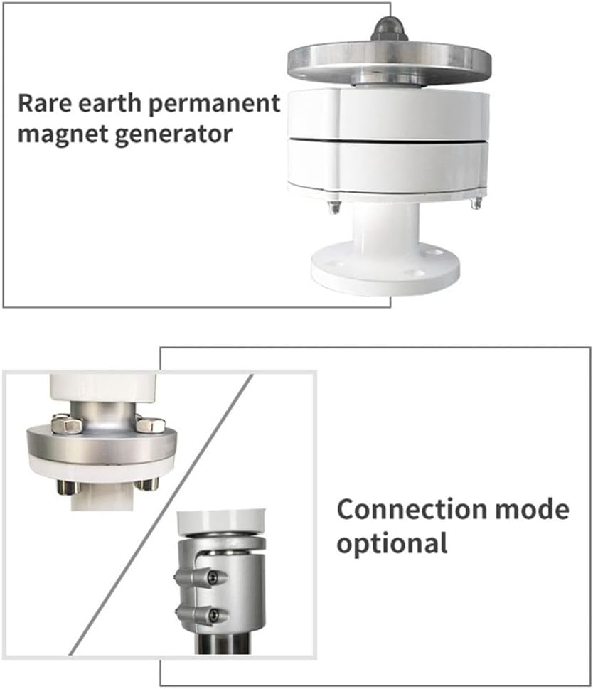 3000W-6000W High Efficiency Wind Turbine AC 12V 24V 48V Output Vertical Axis Wind Turbine Generator with MPPT Controller for Home, Boats, Street Lighting