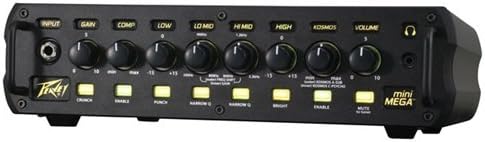 PEAVEY 1000 WATTS MINIMEGA BASS AMPLIFIER HEAD WITH 4-BAND EQUALIZER (3612360) (Renewed)