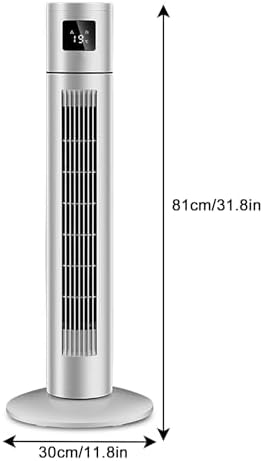 Tower Fan with Remote Control, 3 Wind Speed Cooling Fan, Evaporative Air Cooler with LED Display, Swamp Cooler, for Home, Office(81cm/31.8in)