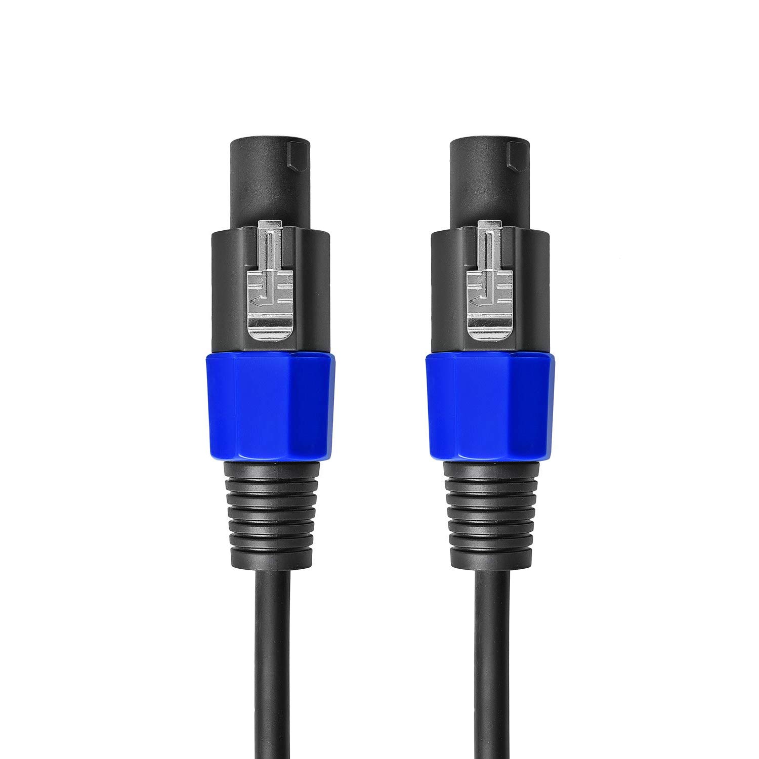 2Pcs 100 Feet Professional Speakon to Speakon Cables Wire Speaker Audio Amplifier Cord 7mm with Twist Lock