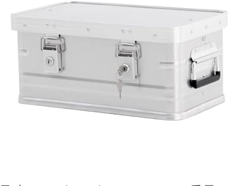 Large Weatherproof Wooden Outdoor Deck Box - Stackable Storage Solution for RVs, Boats, Construction Sites, Basements, Picnics & Sporting Events (Bright Silver)