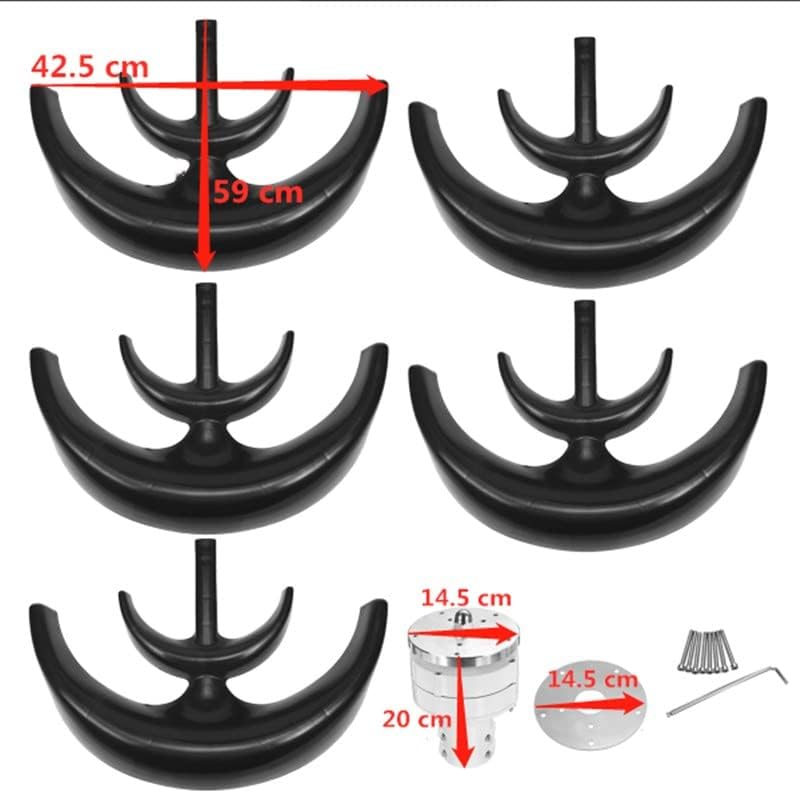 10000W 12V/24V Wind Turbine Generator Kit, Lantern Wind Turbine Generator Vertical Axis Wind Power with Controller for Home Boat Marine