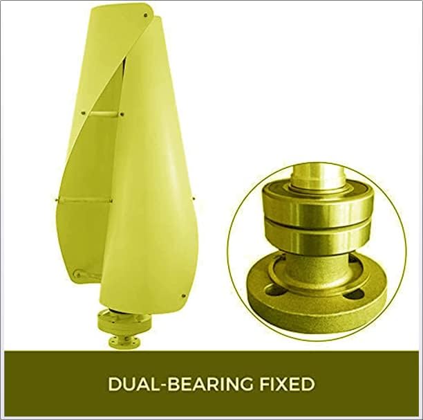 12000W Vertical Wind Turbine, 2-Blade Household Magnetic Levitation Noiseless Wind Turbine Generator Renewable Energy for Home Outdoor Garden