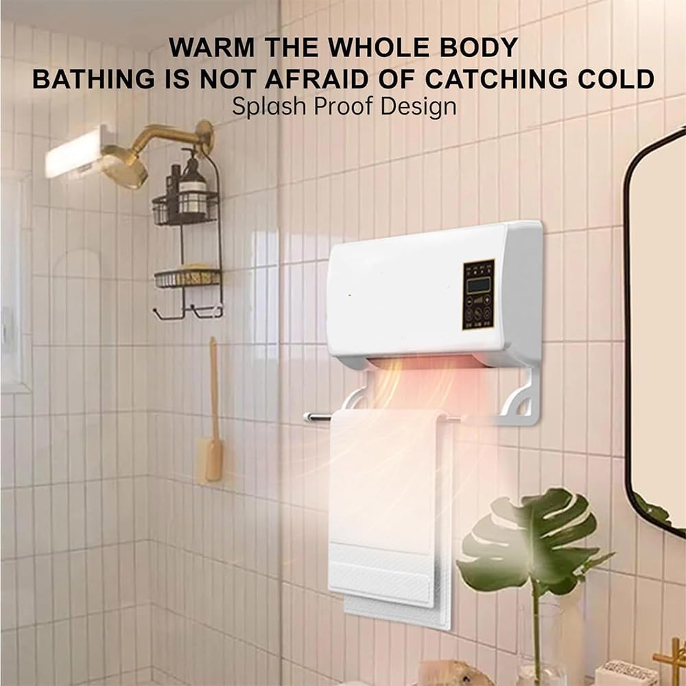 Mini Aire Acondicionado Portátil De Pared Wall Air Conditioner Fan Multifuntional for Bedroom with Precise Remote Control 6h Programmable Timing