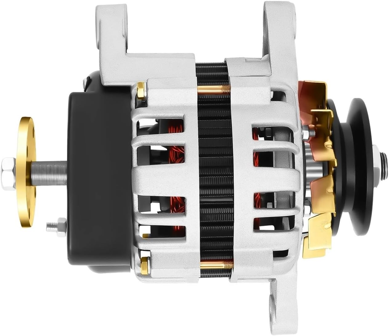 Wind Generator, Permanent Magnet Generator Two Wheel Motor for Charging and Lighting Agricultural Vehicles,for Home, Farm, RVs, Boats(1300w)