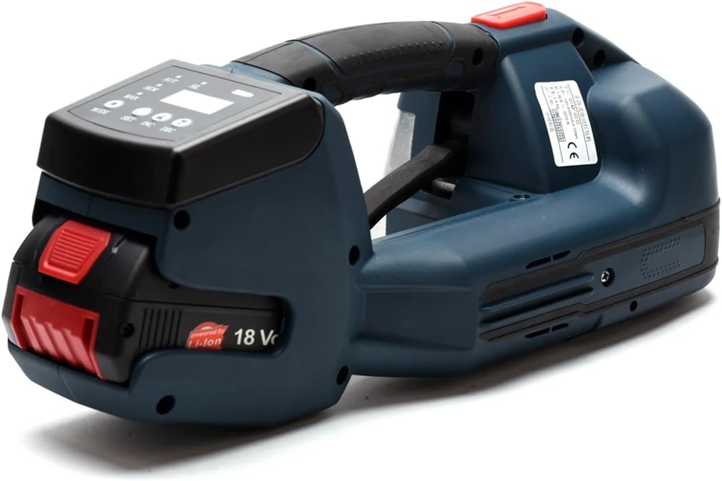 Q1 Full Automatic Electric Strapping Machine With 1 Battery Portable Digital Display Packing Tool For 10-16mm PET PP Belt with Efficiency(2 BATTERY)