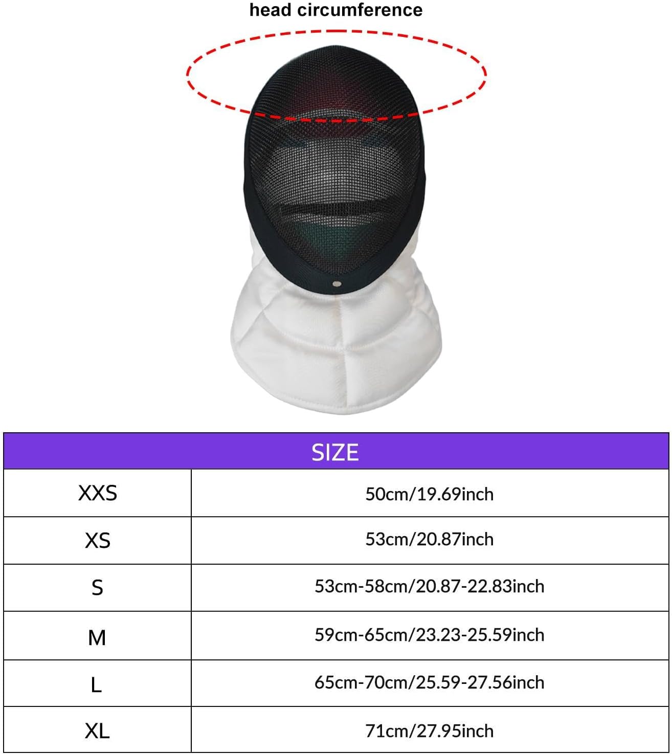 YIJU Fencing Face Cover Anti Stab Comfortable Gear Fencing Helmet for Competition Training Practice Accessories