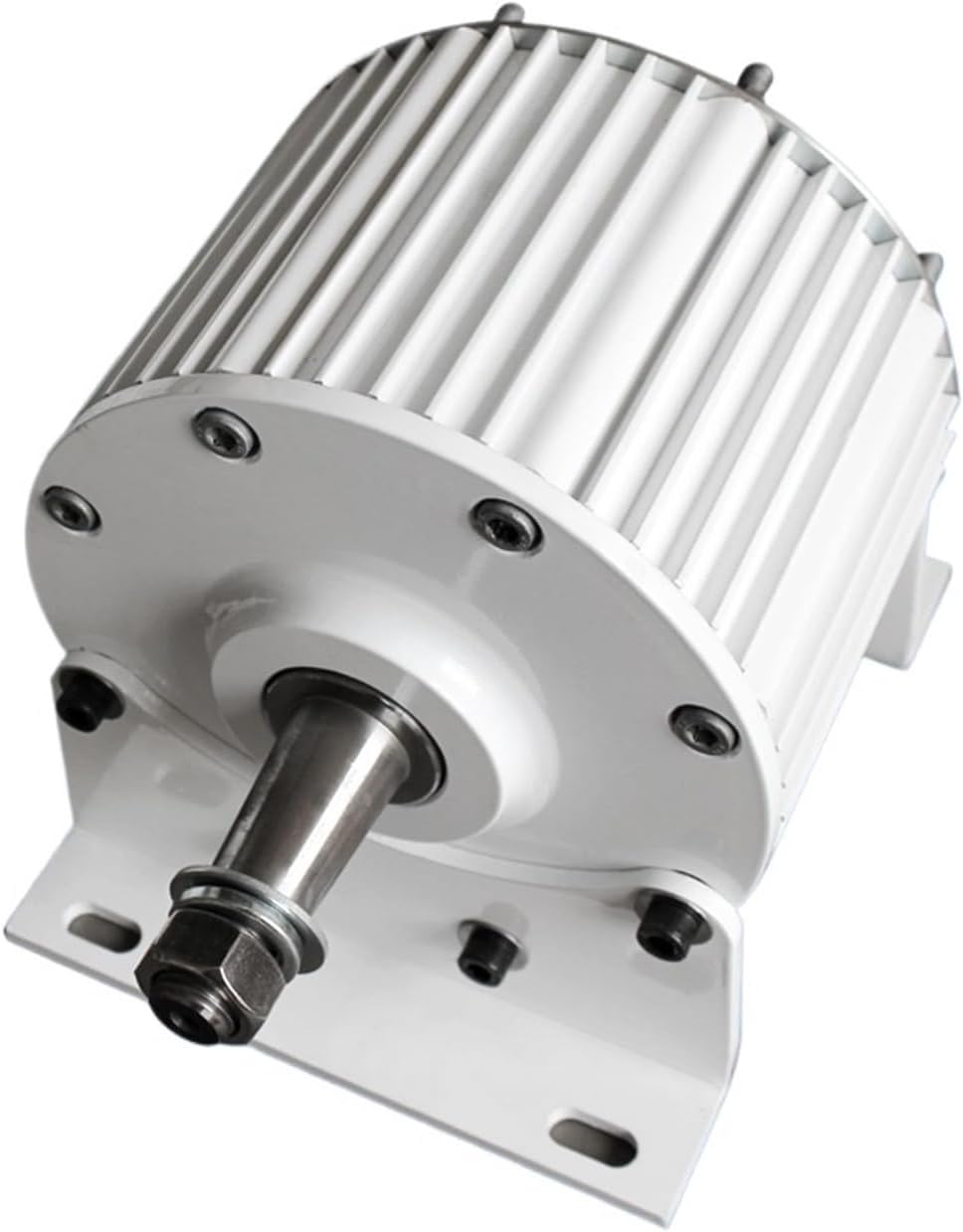 Low Speed 10KW Permanent Magnet Generator Used for Developing AC 3-Phase Generators for Wind Turbines and Water Turbines Low Starting Speed for Home(with Base,48V_10000W 200RPM)