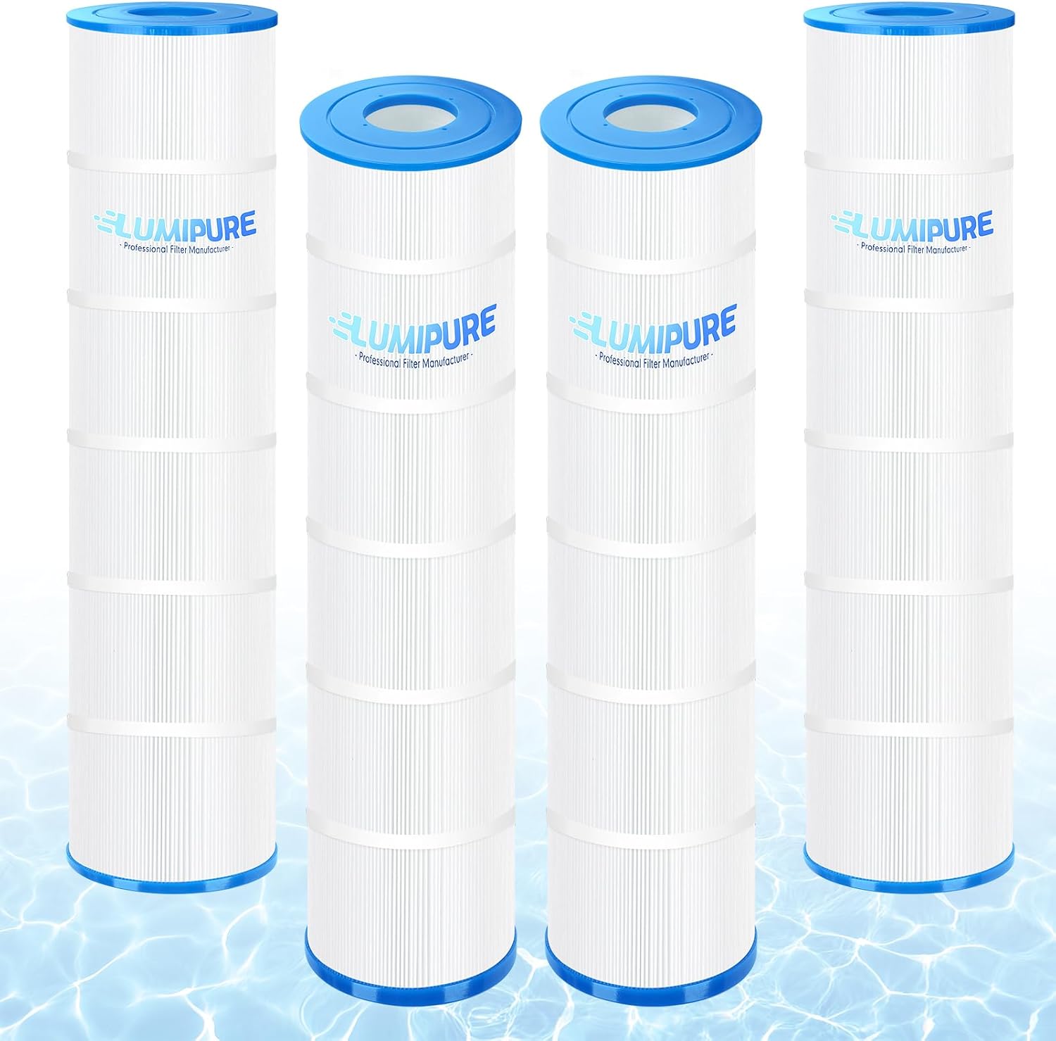 4PCS CCP420 Swimming Pool Filter Cartridges Replaces for Unicel C-7471, Filbur FC-1977, Pleatco PCC105, 178584, R173576, 817-0106, 105 Sq. Ft.