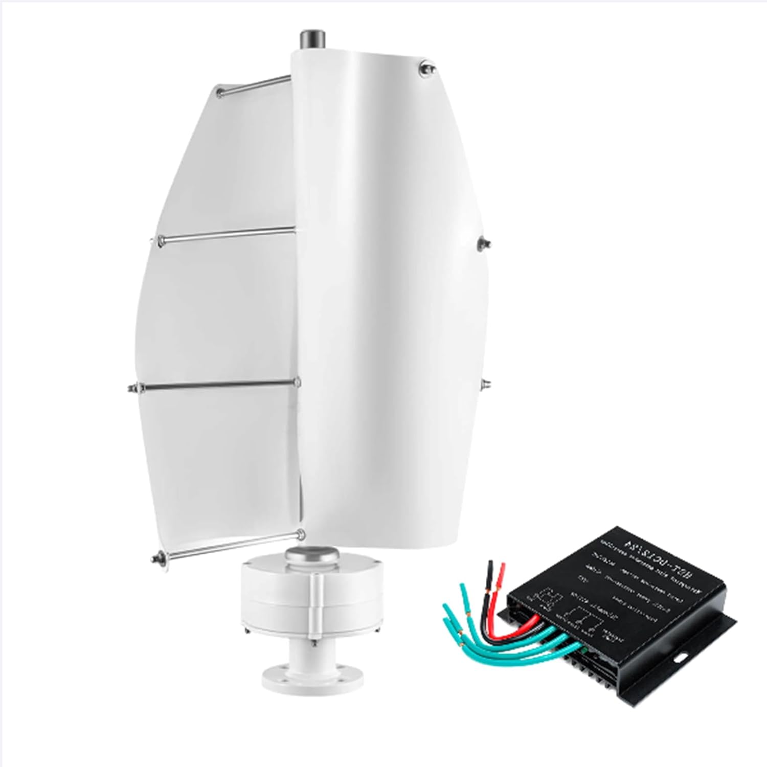 Low Noise Wind Turbine Generator, 12V 24V 48V 9000W Wind Turbine Generator with Mppt Controller for Home Garden Use,220V