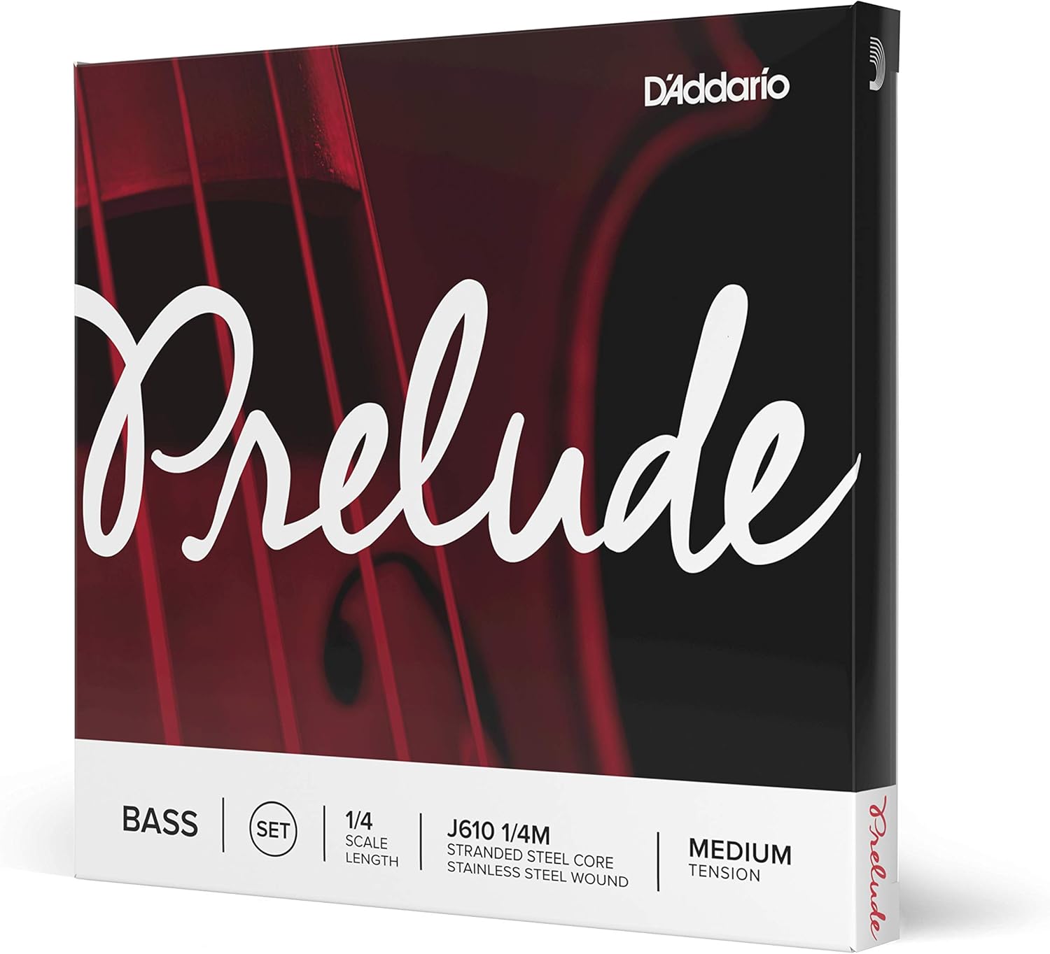 D'Addario Prelude Bass String Set, 1/4 Scale, Medium Tension