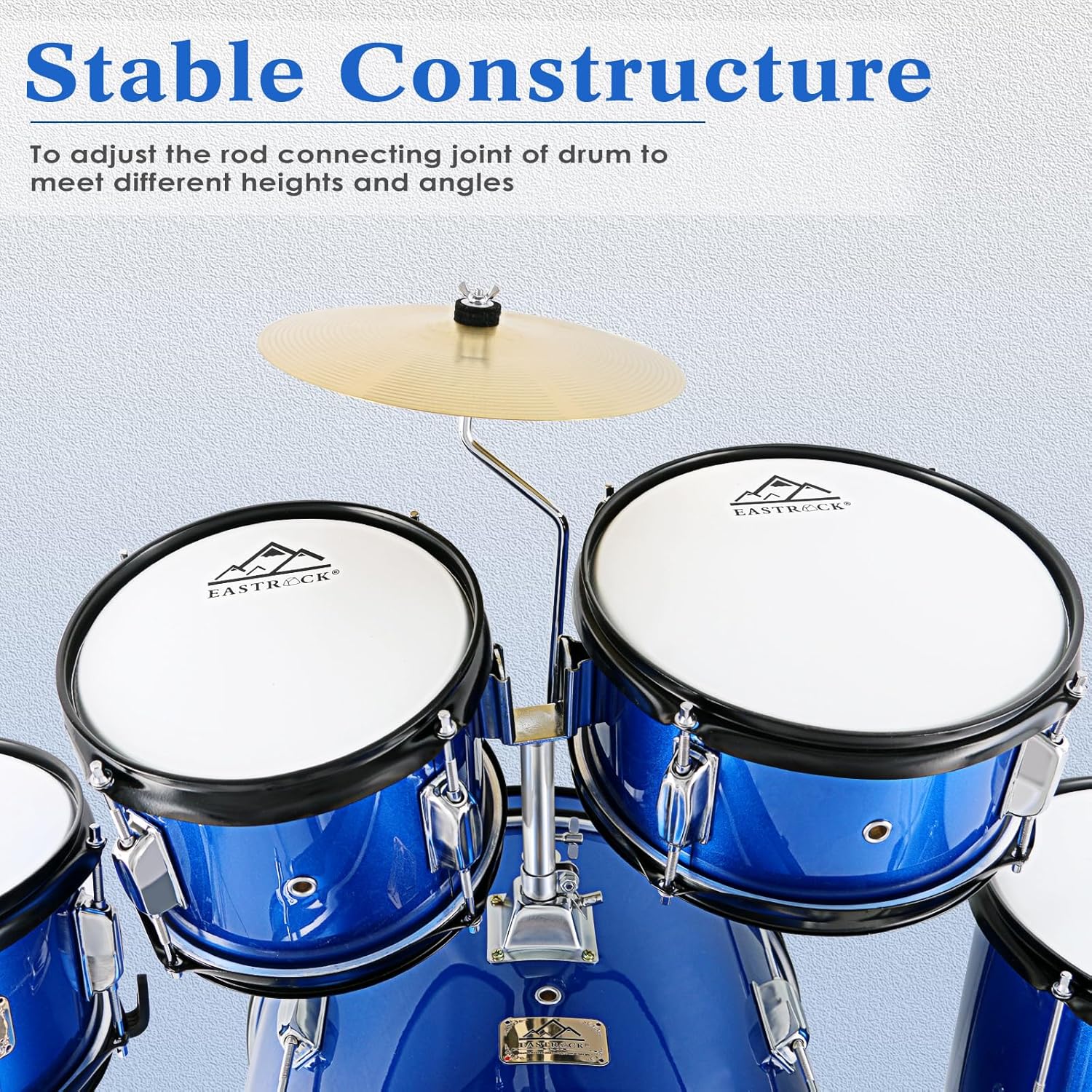 EASTROCK Drum Set, 5 Piece 16