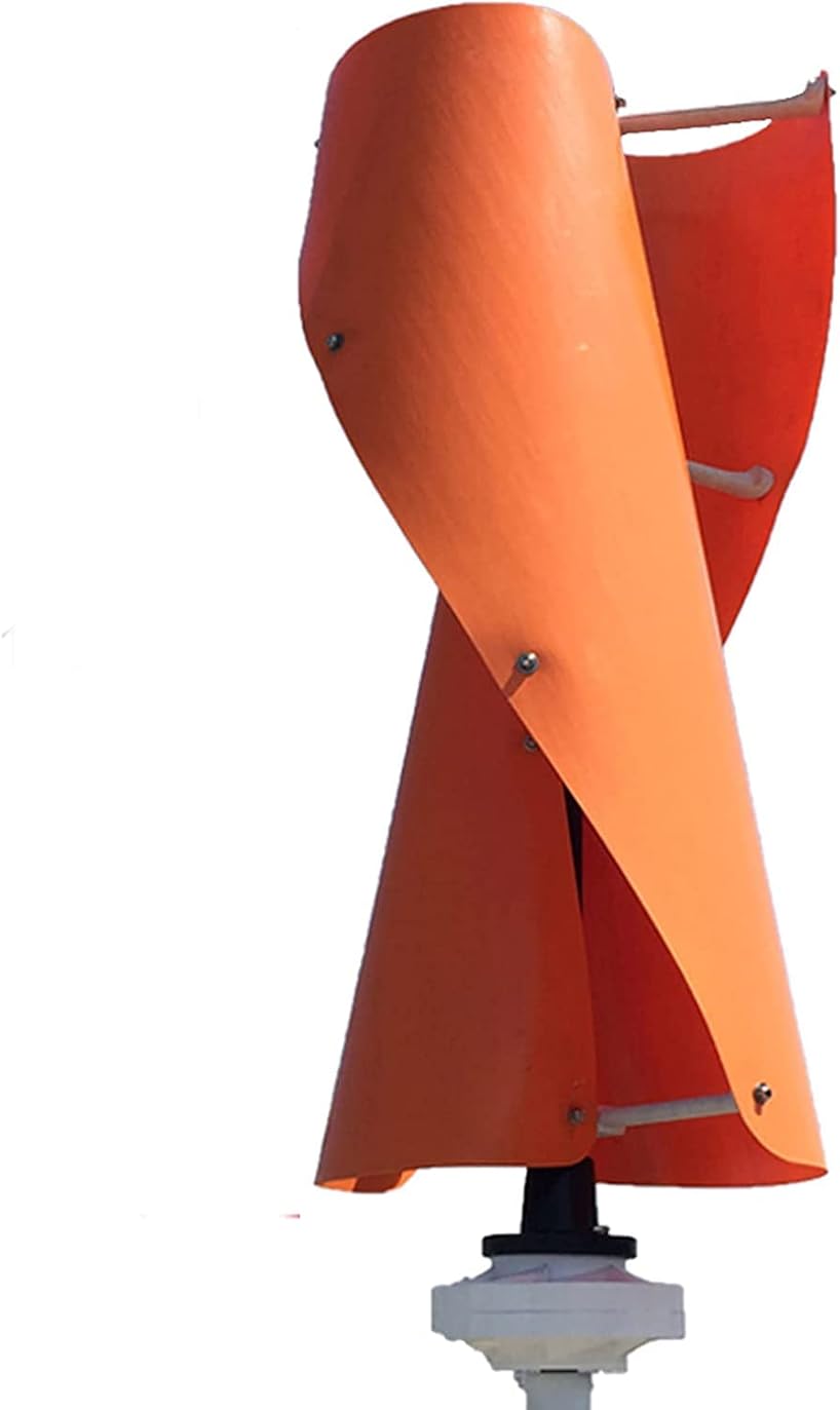 LiuSj JUnSt Orange New Vertical Wind Turbine, 3000W 2 Blades Low Wind Speed Start Low Noise Rotation Wind Turbine Generator for Windmill Home Farm Wind Generator