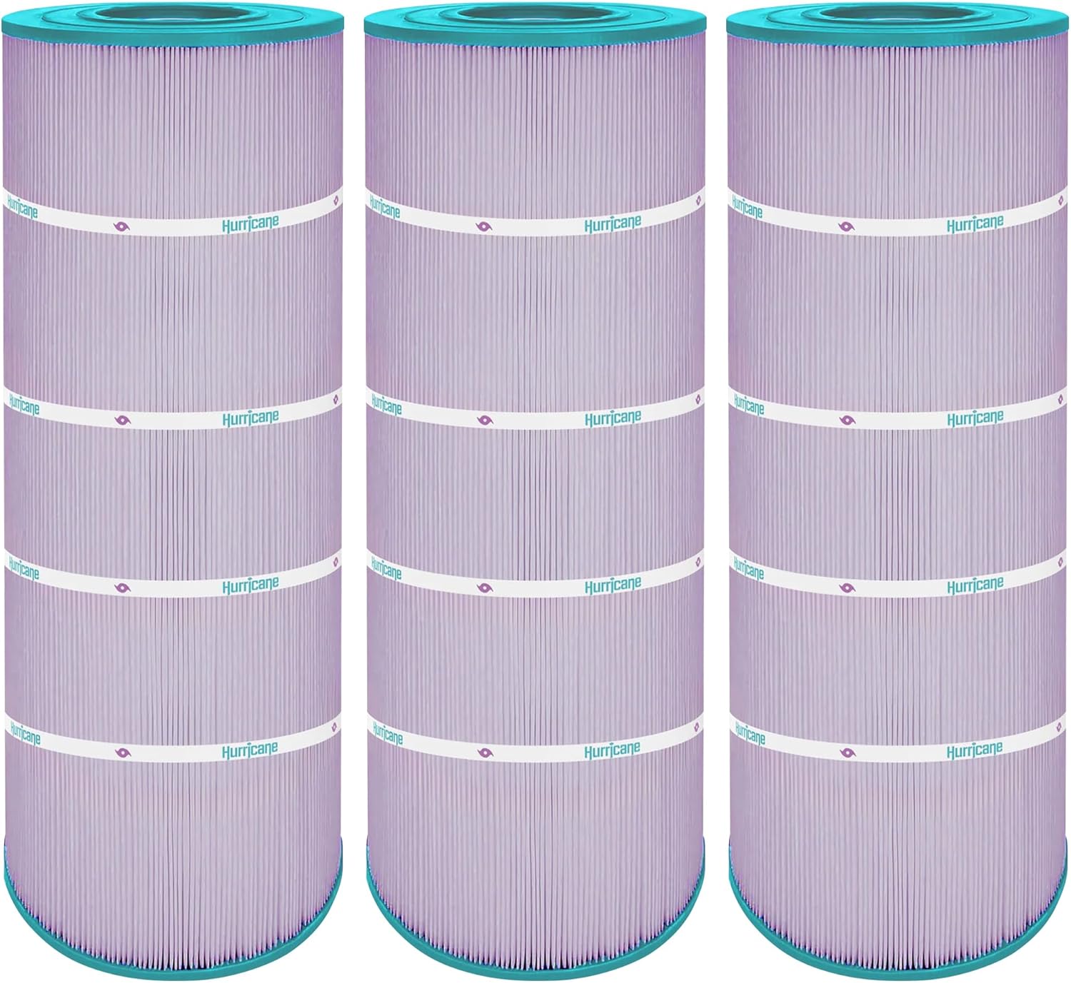Hurricane Filters 3 Pack HF8316-01P Platinum Purple Pool Filter Cartridge - Replacement for PXST150, Unicel C-8316, Filbur FC-1286, Hayward X-Stream CC1500