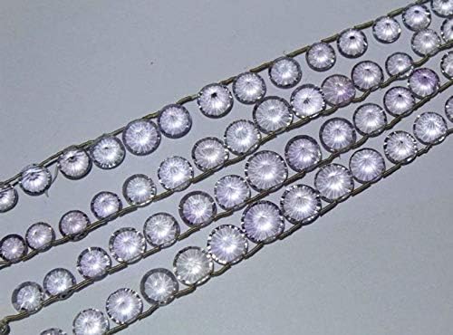 13 inch natural beads strand of 10-12mm faceted coin pink amethyst gemstone beads for DIY jewelry - necklace, bracelet, earring, ring.