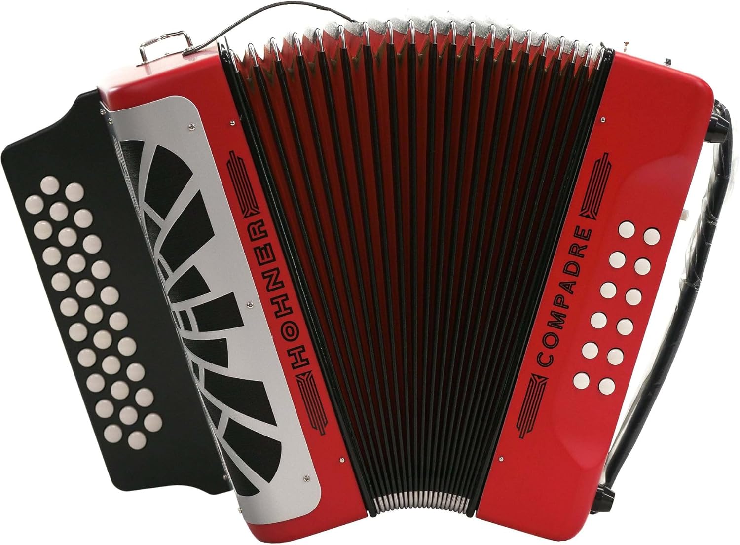 Hohner Compadre GCF Accordion with Gig Bag (Red)