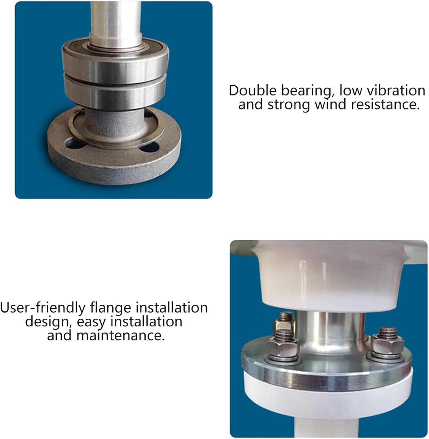 12000W Vertical Axis Wind Turbine Generator, Low Noise Low Start Wind Speed 12V 24V 48V Windmill Off Grid System with MPPT Controller(5 Blades)