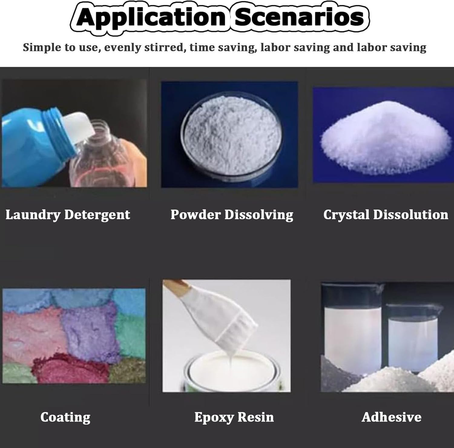 IBC Paint Mixer, 980W Electric Tank Mixer Machine, Commercial Paint Stirring Machine with Support Hanger, Folding Propeller, for Ink Dissolver Agitator