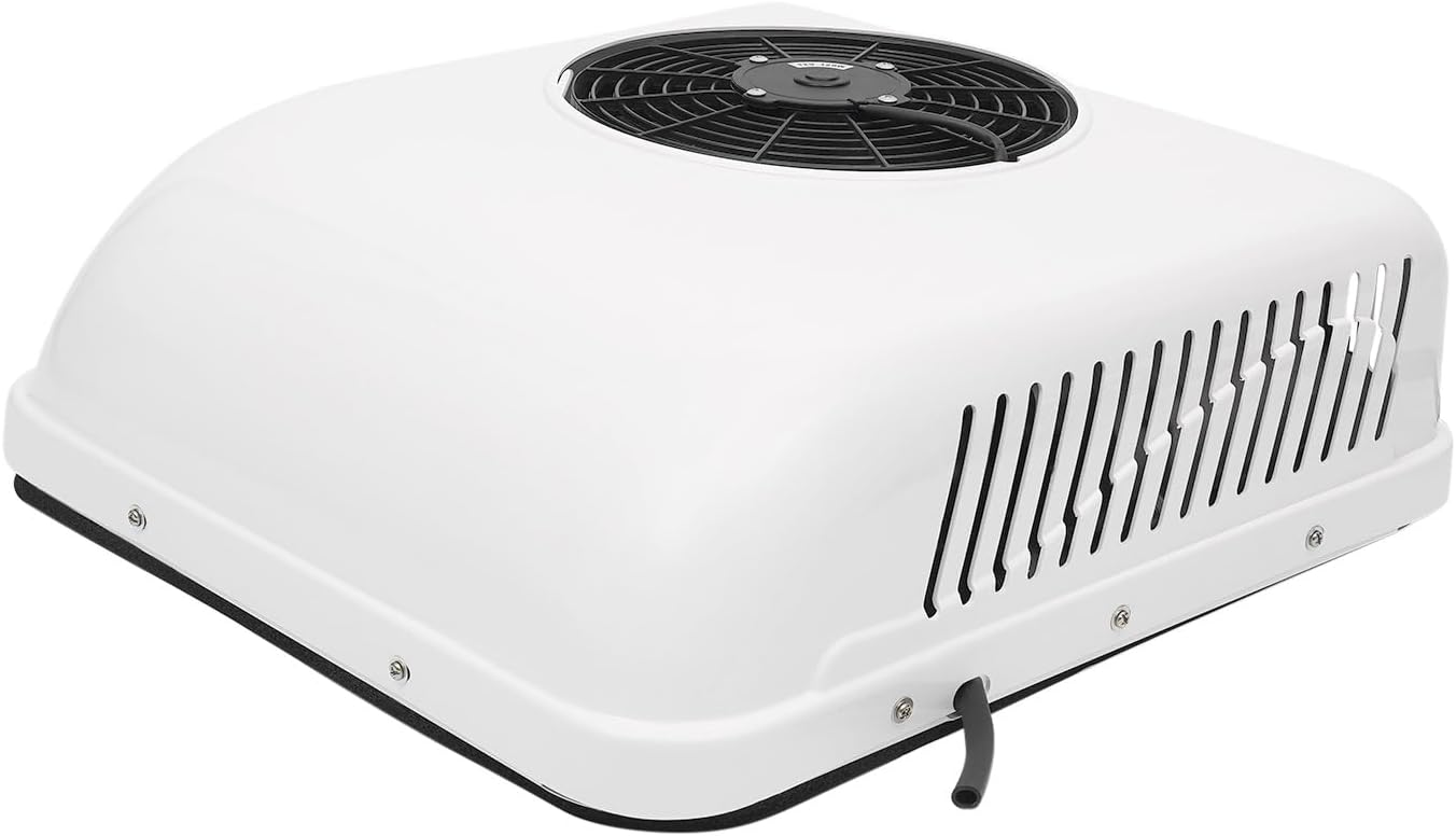 12V RV Air Conditioner Electric Rooftop AC Unit Cooling and Heating 2 in 1 Function Truck A/C Air Conditioning For Trucks, RVs, Ambulances, Buses, Excavators, Engineering Vehicles