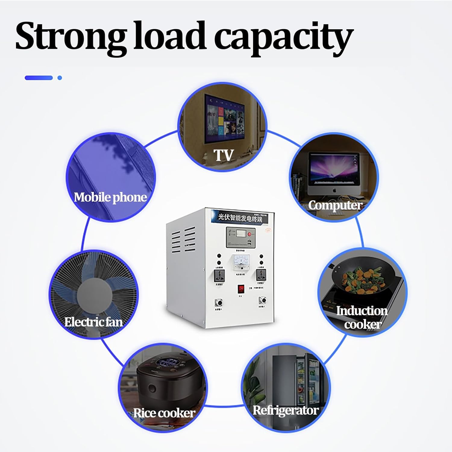 All‑in‑One 800W Solar Generator & 400W Wind Turbine Hybrid Power System – 220V Home PV Kit With 100W Panel, 165Ah Gel Battery, LED Lights & Dual‑Switch Protection