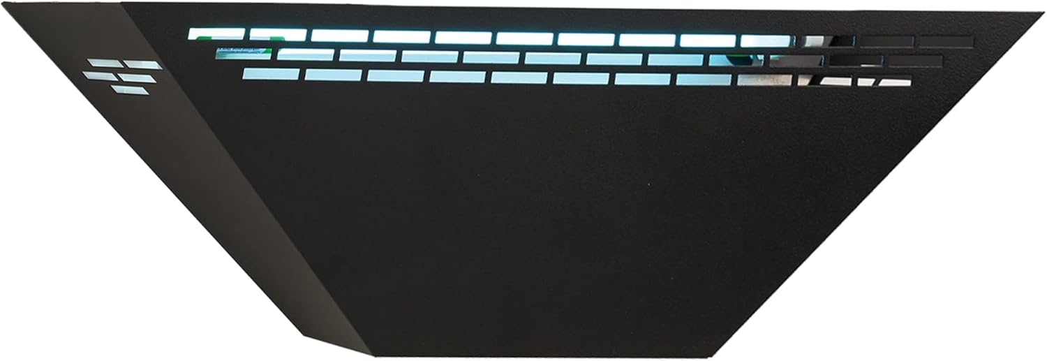 Gardner WS-85 Wall Sconce Fly Light Trap - Hides Captured Flies, Mosquitoes, Other Insects – Shatterproof UV Lamp –Homes, Kitchens, Restaurants, and Other Work Spaces - Black