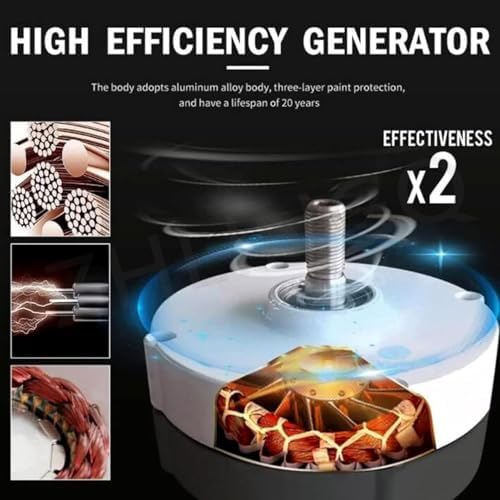 3000W-10000W Permanent Magnet Wind Turbine Generator 12V/24V/48V - DIY Horizontal Windmill, Hydro Turbine, Electric Motor for Eco-Friendly Power Solutions