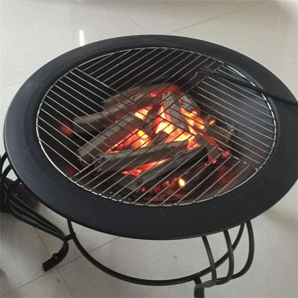 Patio Fire Steel Grill Fire Pit Bowl with Mesh Spark Sn Cover Log Grate