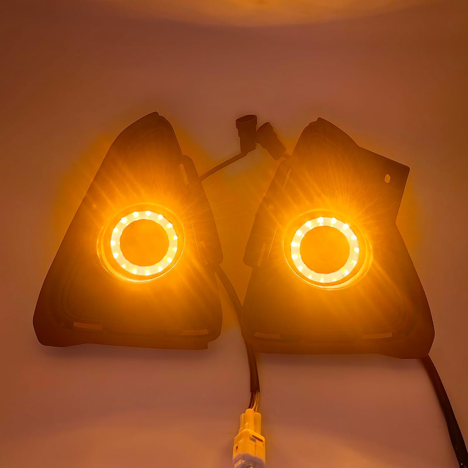 LED Fog Lights Fit for 2016-2018 Toyota RAV4 DRL with Amber Sequential Turn Signal Driving Lights Front Bumper HeadLights Accessories