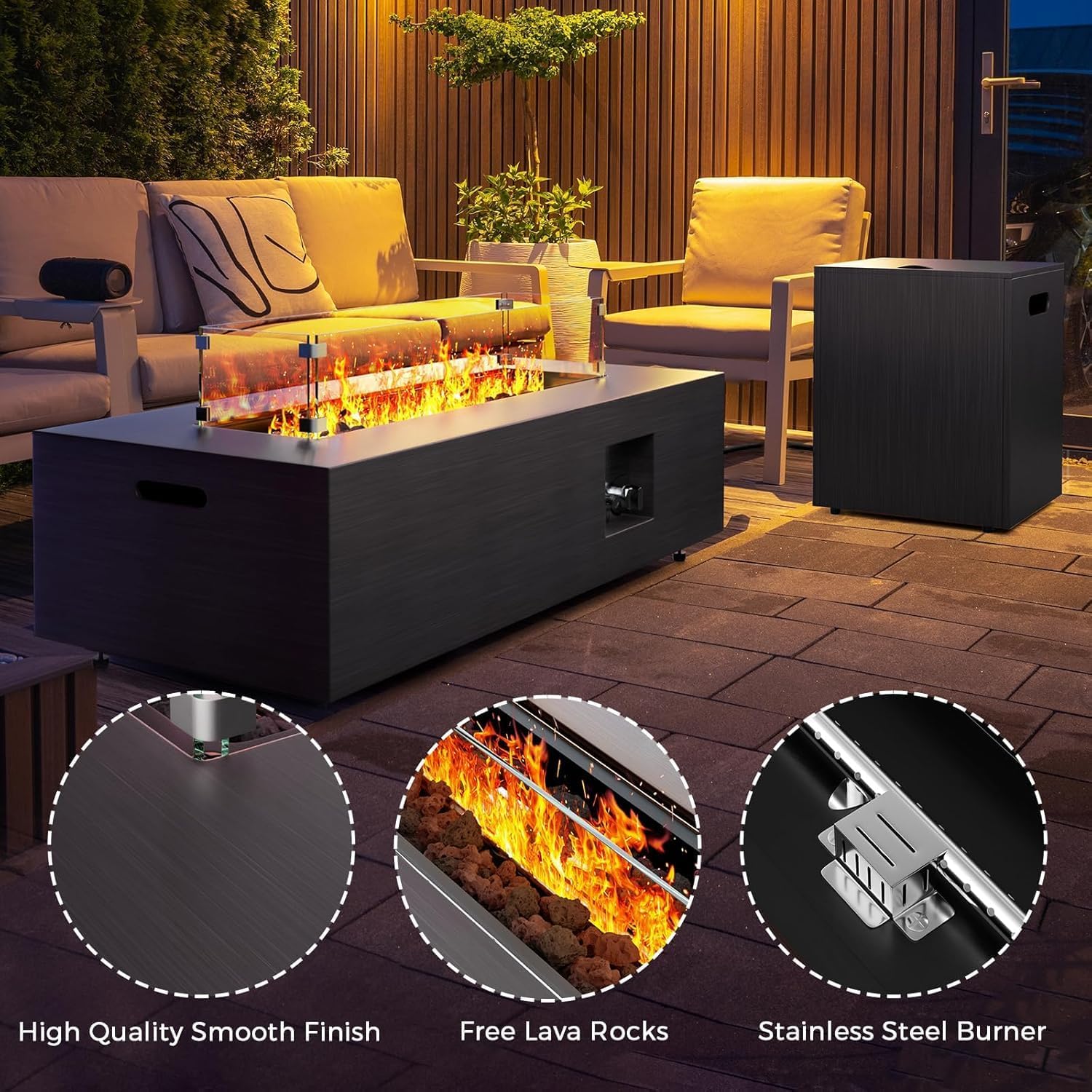 Fire Pit Table 50,000 BTU 42