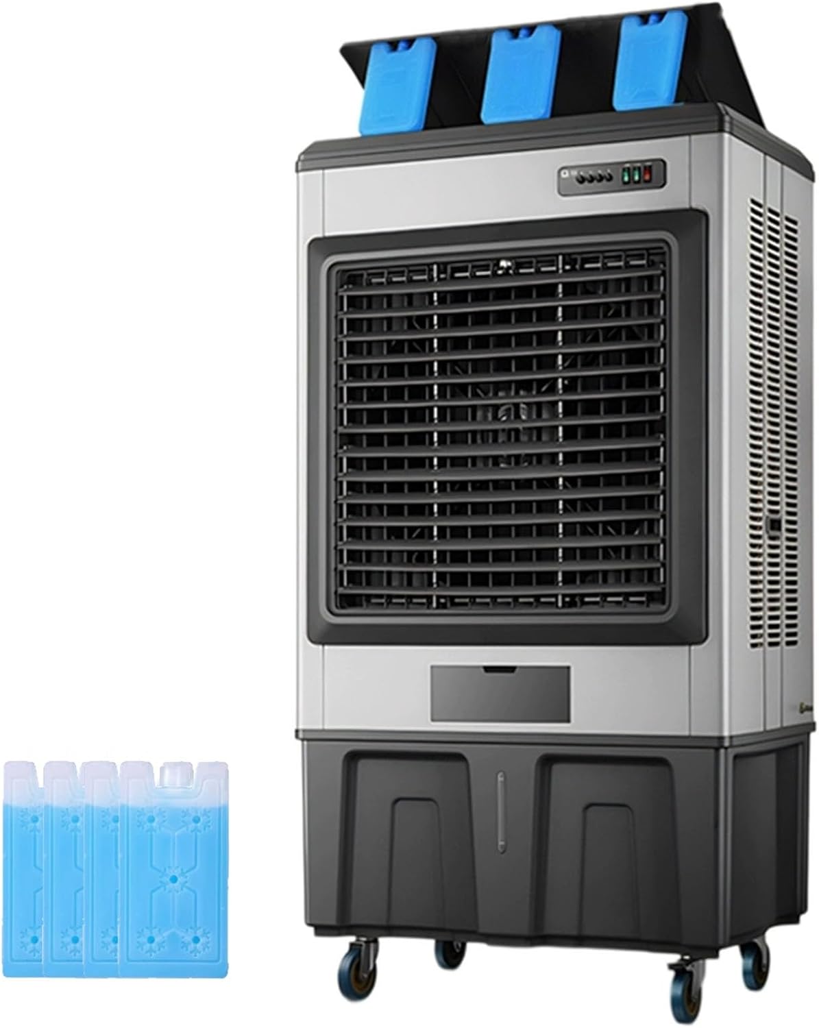 Portable Evaporative Air Cooler, Swamp Cooler Air Conditioner with 4 Ice Packs and 3 Speeds, Portable Ac for Outdoor, Office, Home