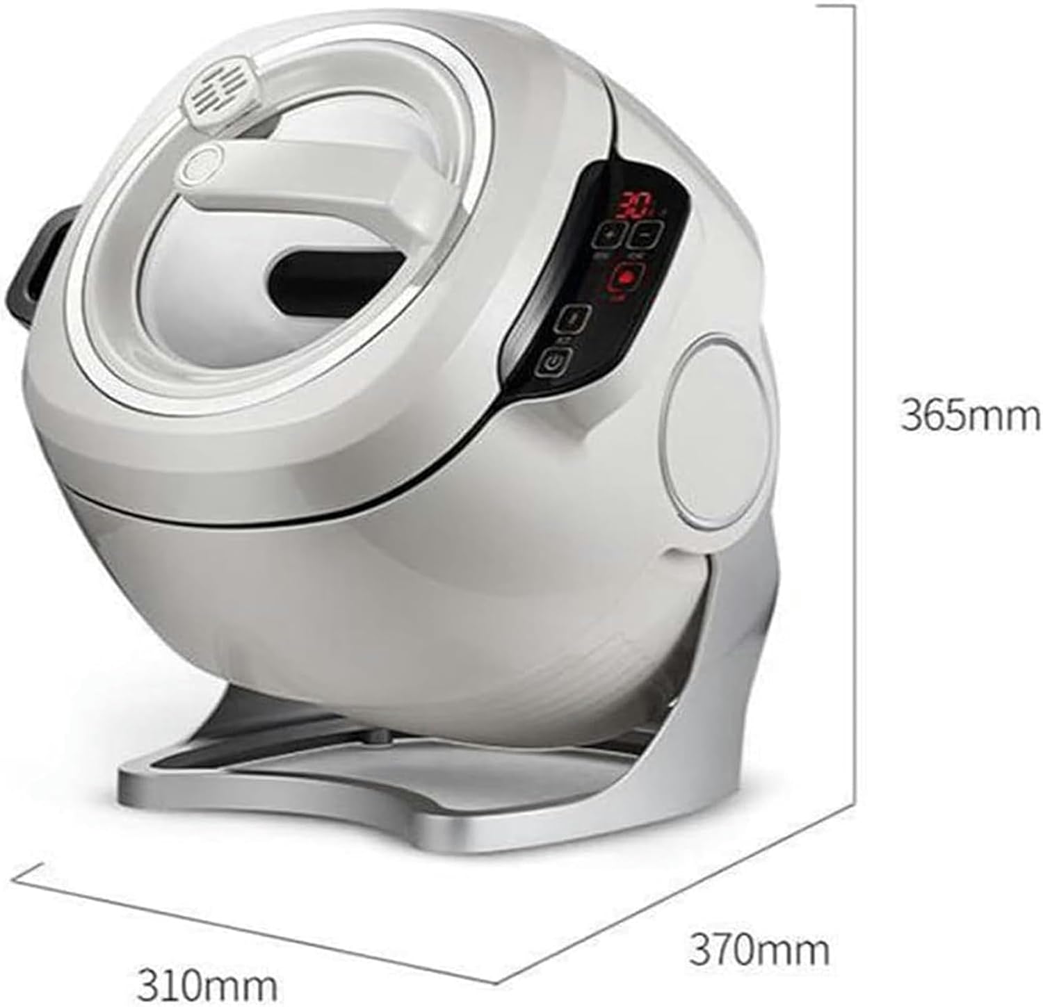 6L Automatic Cooking Machine | Commercial Food Processor | Multifunctional Stir-Fry Machine | 360° Rotating & Electromagnetic Heating | for Stir Frying, Stewing, Cooking