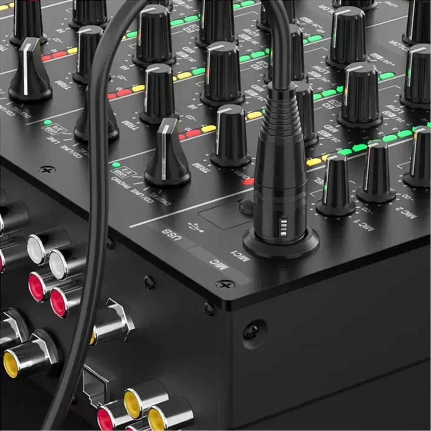 TRS 6.35 XLR Female to 6.5mm Female Audio Extension Cable 1 4 Inch Female Cannon Cord for Amplifier Effect Sound Card Speaker(XLR-M to 6.5-F,1m)