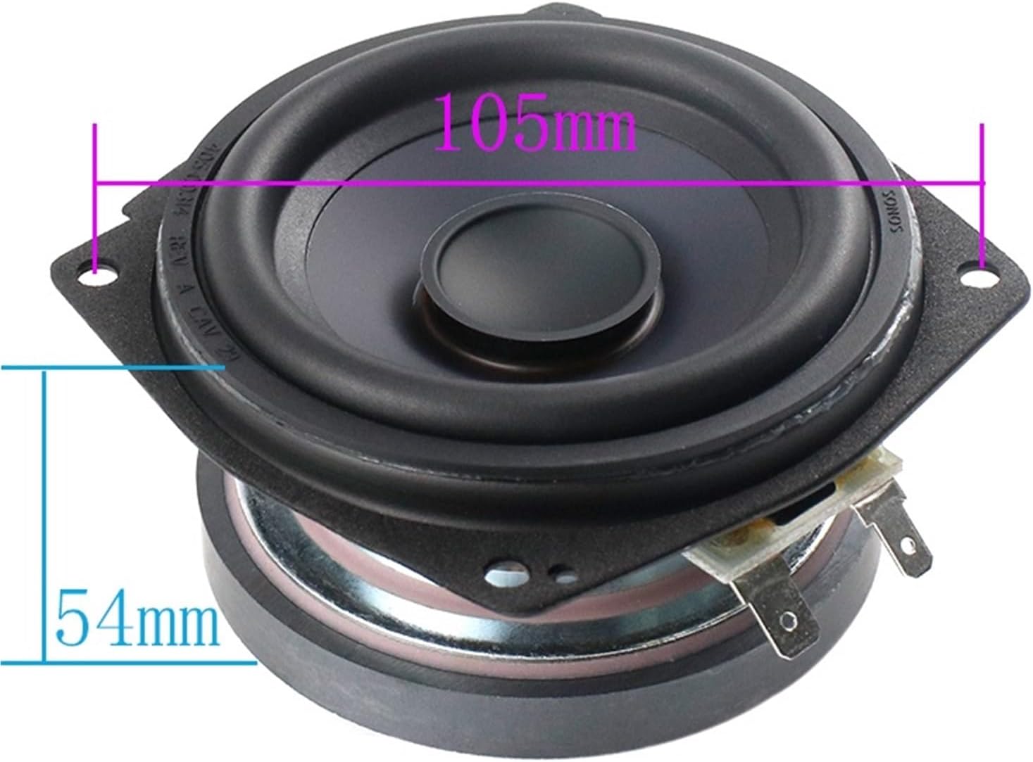 for 3.5inch 97mm Mid-Bass Range Speakers Huge Magnet 4ohm Woofer High End 1PC