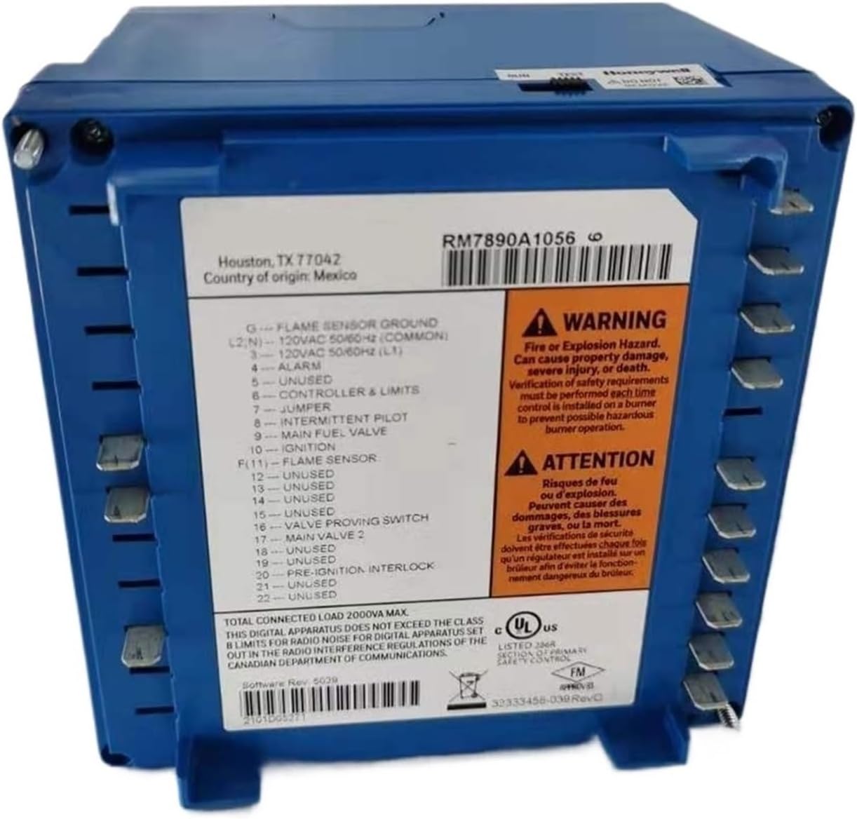 Arionyx Combustion Controller, Burner Controller RM7890A1056