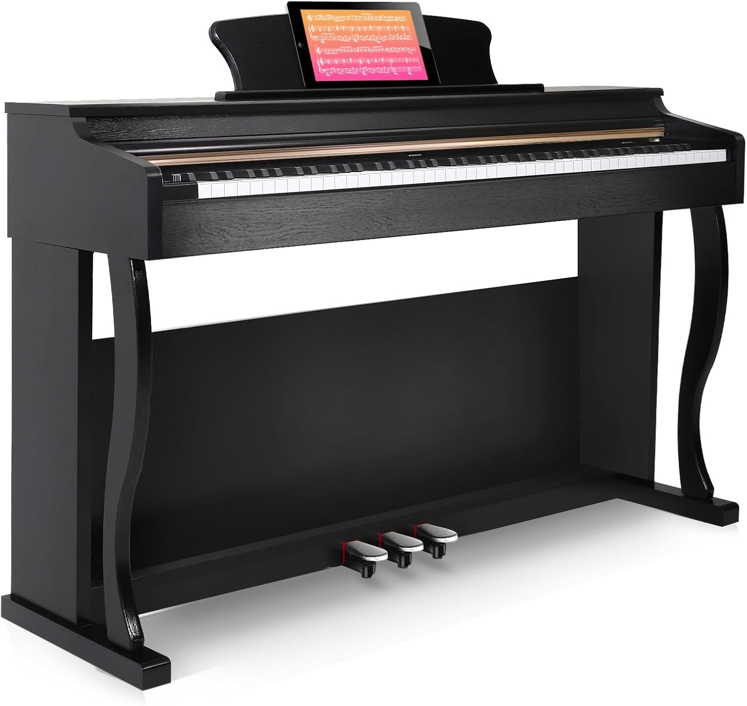 AODSK 88 Key Weighted Hammer Action Digital Piano with Full-Size Weighted Keys+AODSK Piano Bench with Padded Cushion