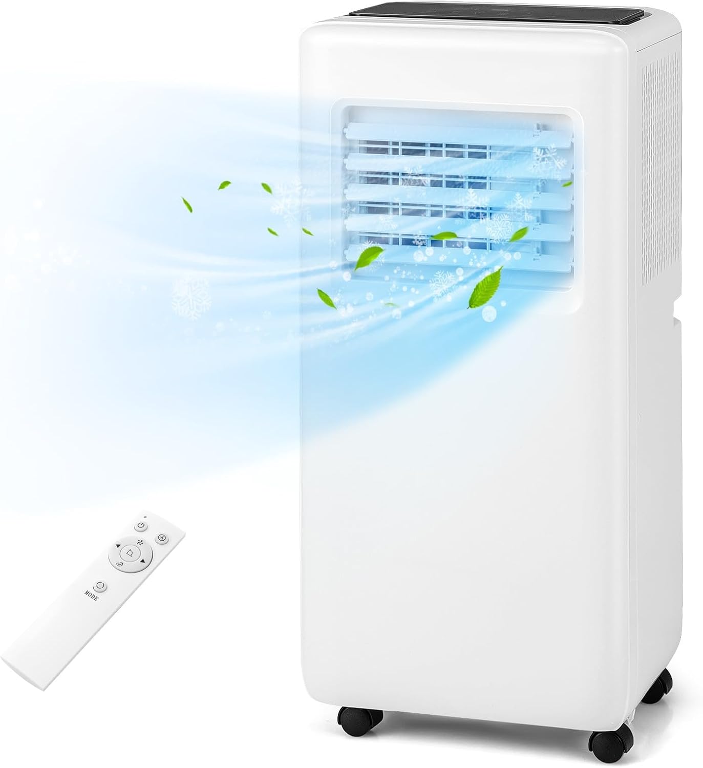 KOTEK Portable Air Conditioners, 10000 BTU Cools up to 350 Sq.Ft, 4-in-1 AC Unit for Bedroom w/Auto Mode, Dehumidifier, Child Lock & Window Kit, Room Air Conditioner Portable for Home Office(10000BTU)