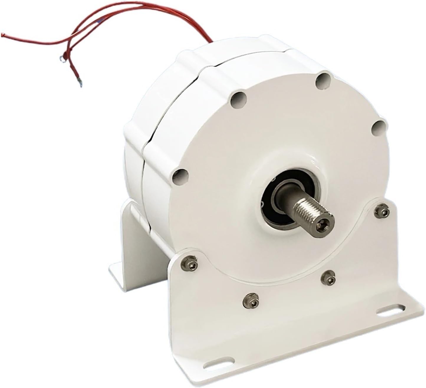 3000W Gearless Permanent Magnet Generator for Wind Turbine Water Turbine Low RPM Use for Charge Battery Make Power Energy System Low Starting Speed for Home(with Base,96V_ONLY Generator)