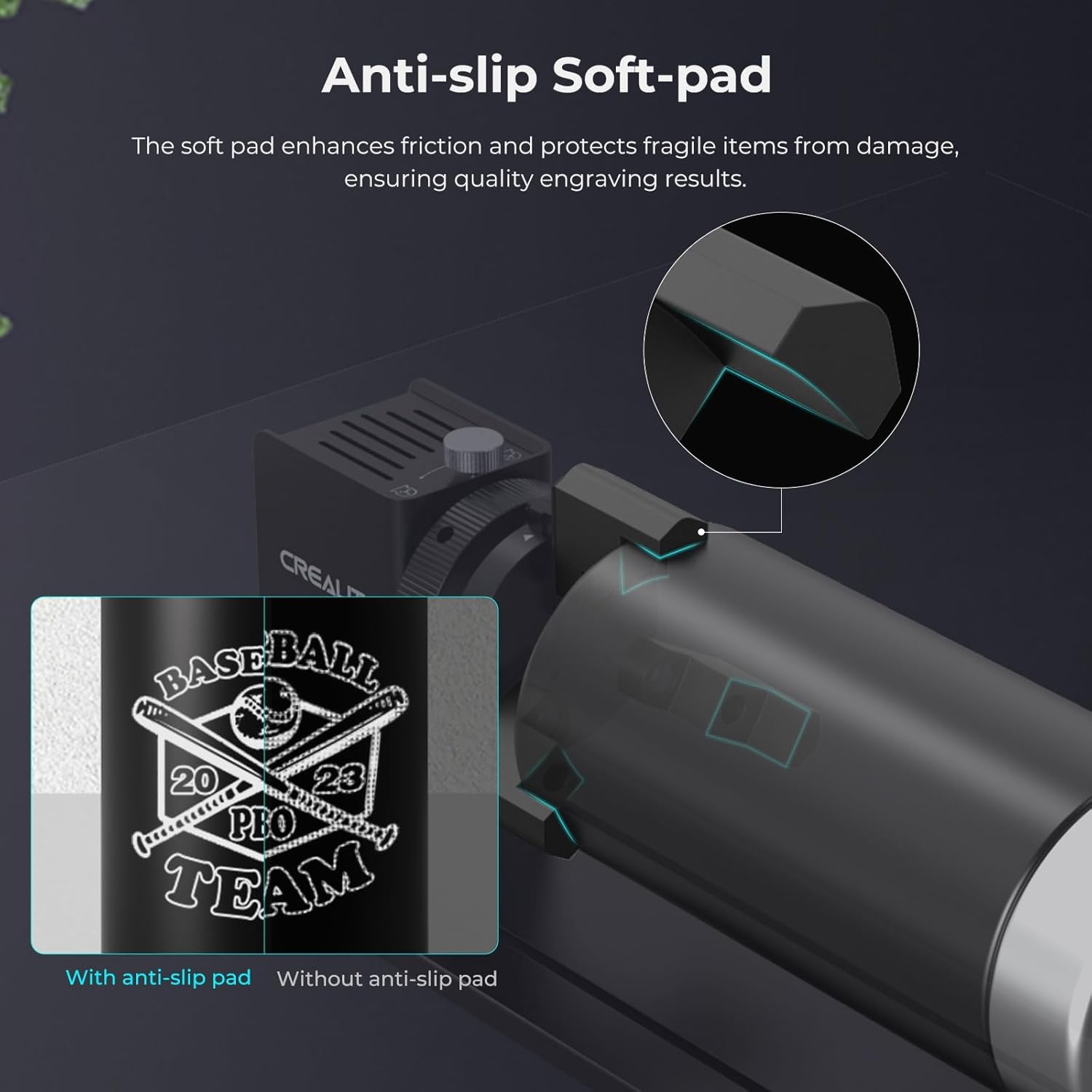 Creality Rotary Roller Pro, Laser Engraver Accessories 3-in-1 Kit for Falcon and Other Engraving Machines, Jaw Chuck for Glass, Cylindrical Objects, Ring, Cups, Pens