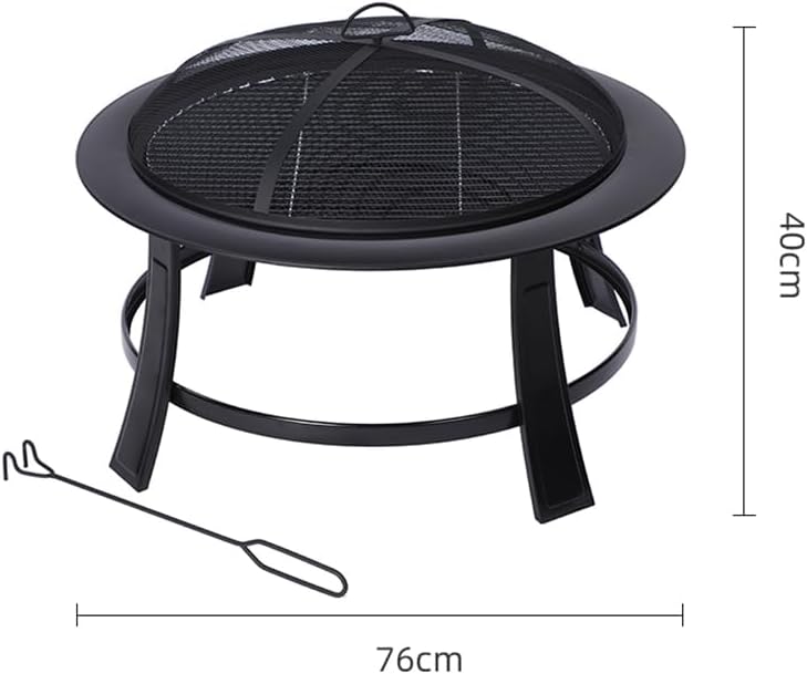 Outdoor Fireplaces Modern Household Campfire Stand Winter Iron Fire Pit for Outdoor Heater Creative Leisure Camping Charcoal Grill Fire Pits