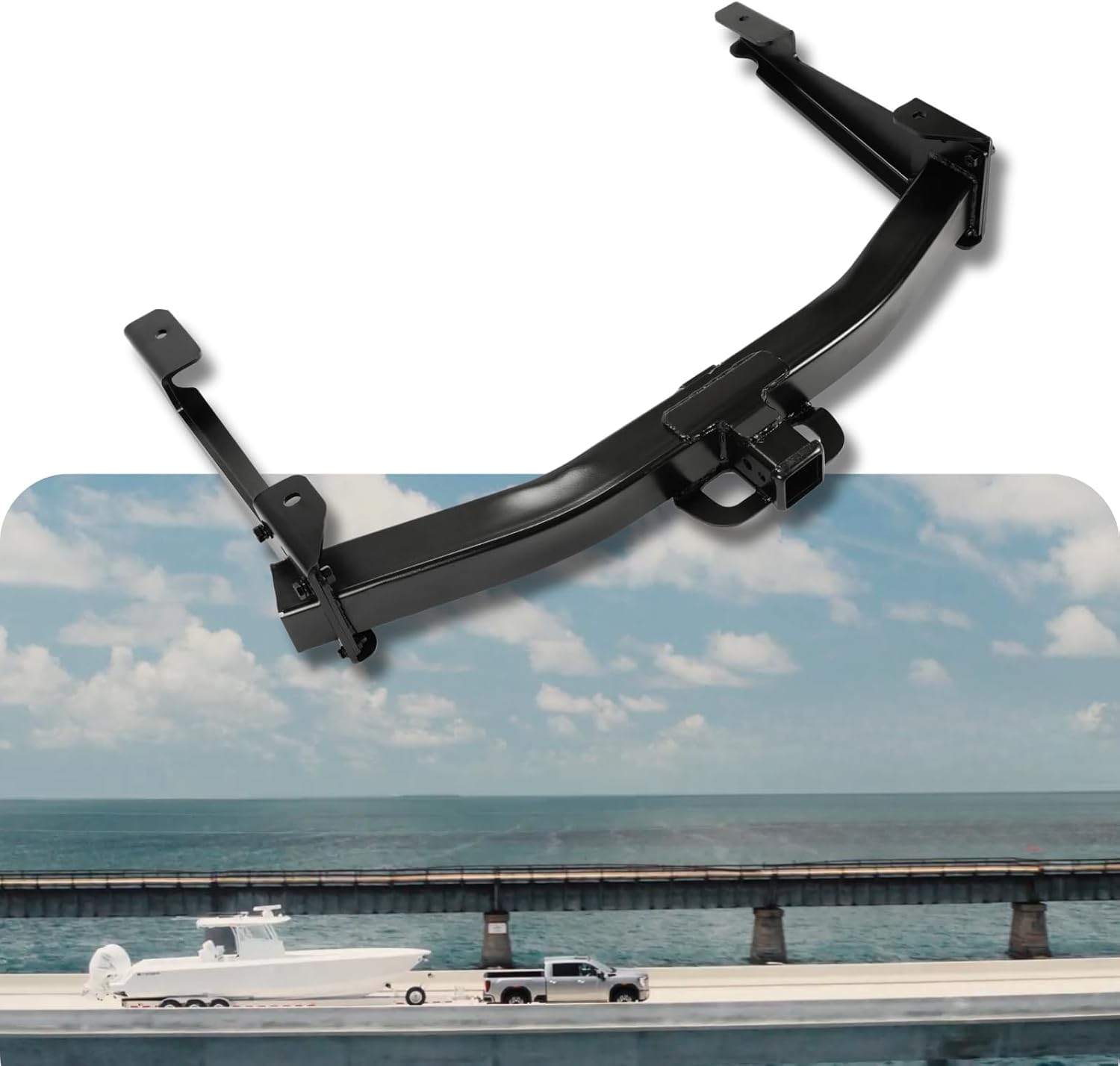 Class 5 Trailer Hitch Receiver for Chevy Sierra/Silverado 2500HD/3500HD(2001-2010) towbar Accessories，No-Drill Installation Trailer 2