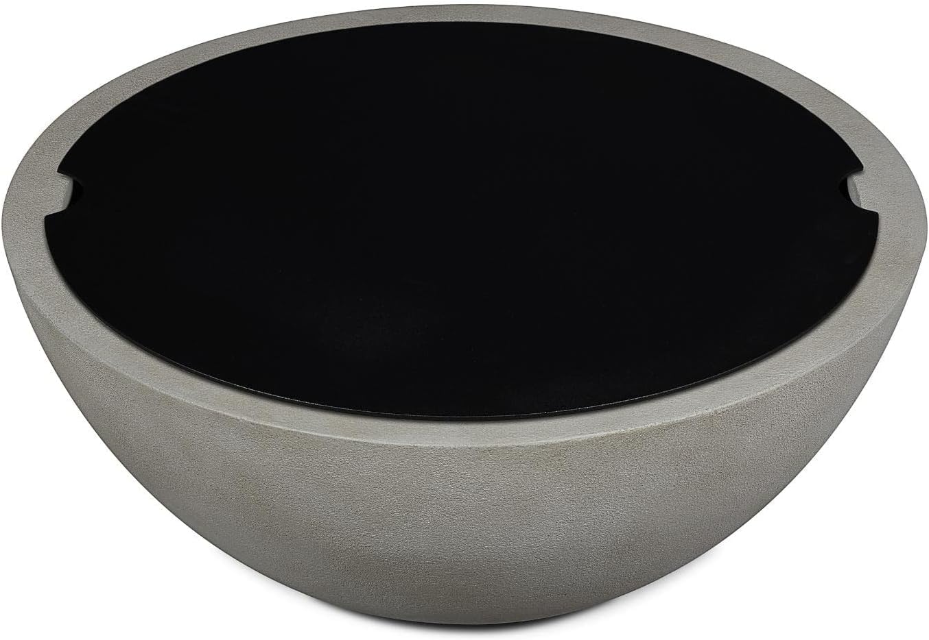 Real Flame 136 Redding Aluminum Lid Cover for Medium Bowl Fire Pits by Jensen Co. - Black
