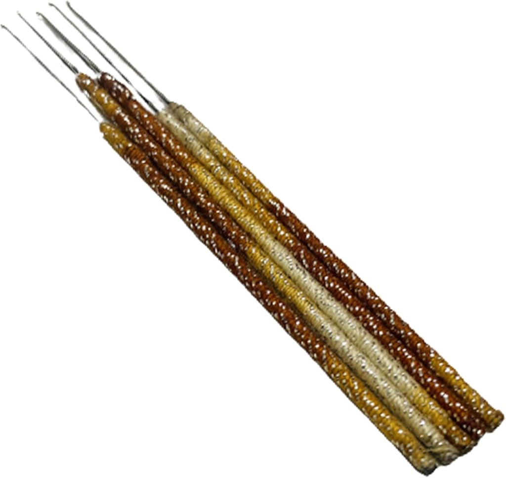 The Design Cart Aari Needles for Beading Work, Silk, Zari, Knitting Purpose (40 mm, Pack of 5 Needles)