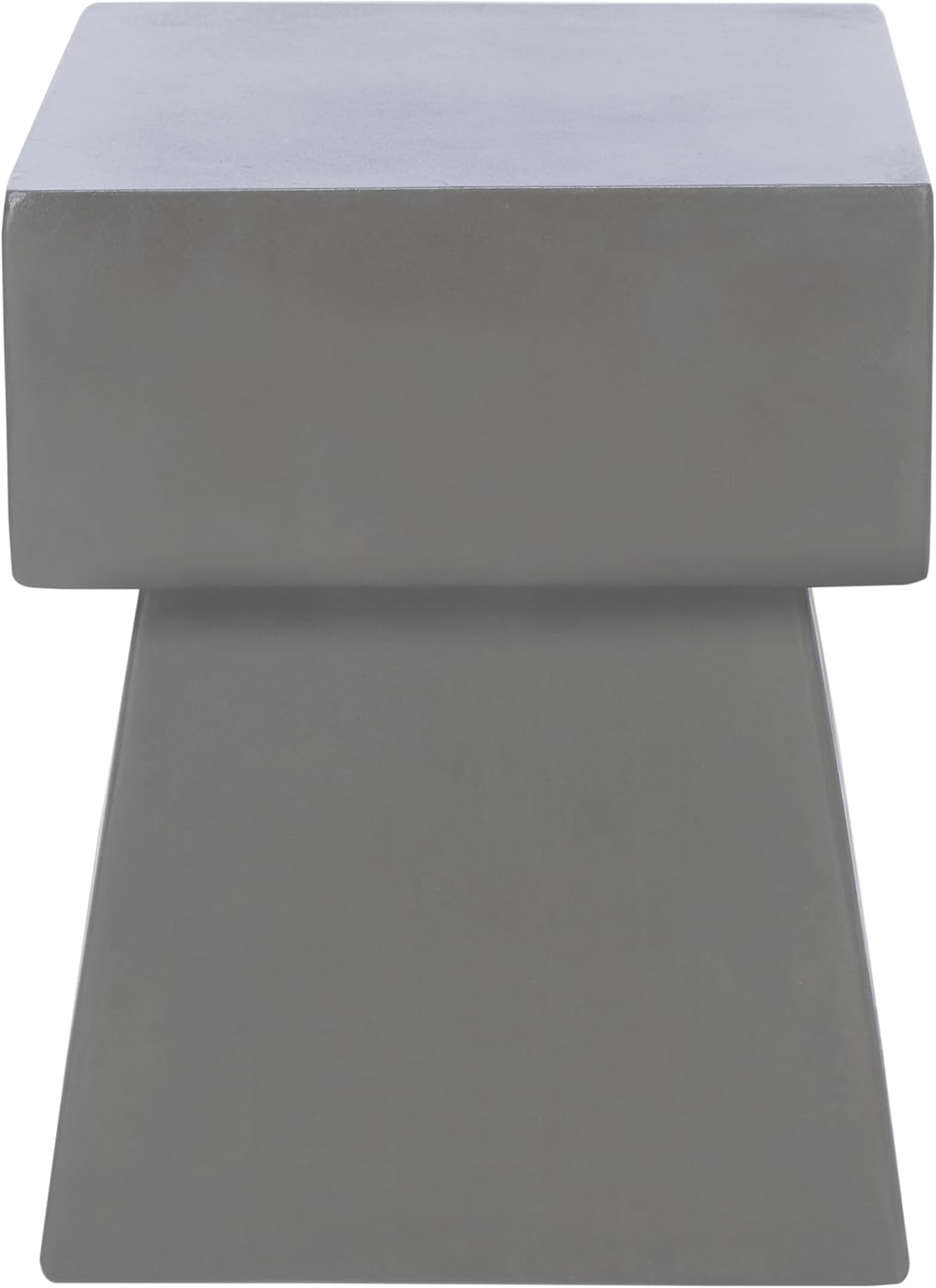 SAFAVIEH Outdoor Collection Zen Mushroom Modern Dark Grey Concrete Accent Table (Fully Assembled)