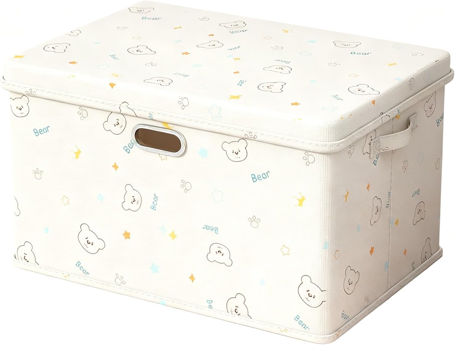 Outdoor Storage Boxes Oxford Cloth Lined With Wooden Boards Suitable for Home Furnishings car Trunks Travel Clothing etc Available in A Variety of Patterns(Khaki,58cm/23in)