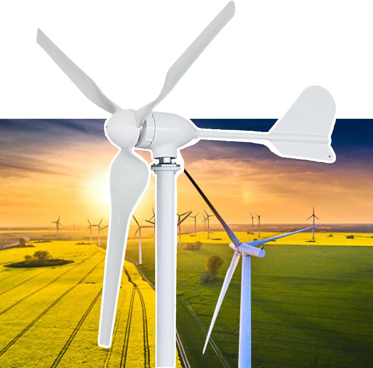 12000W Wind Turbine 12v/24v/48v/110v/220v Horizontal Wind Generator with Hybrid MPPT Controller Frees Power Energy Windmill,48V