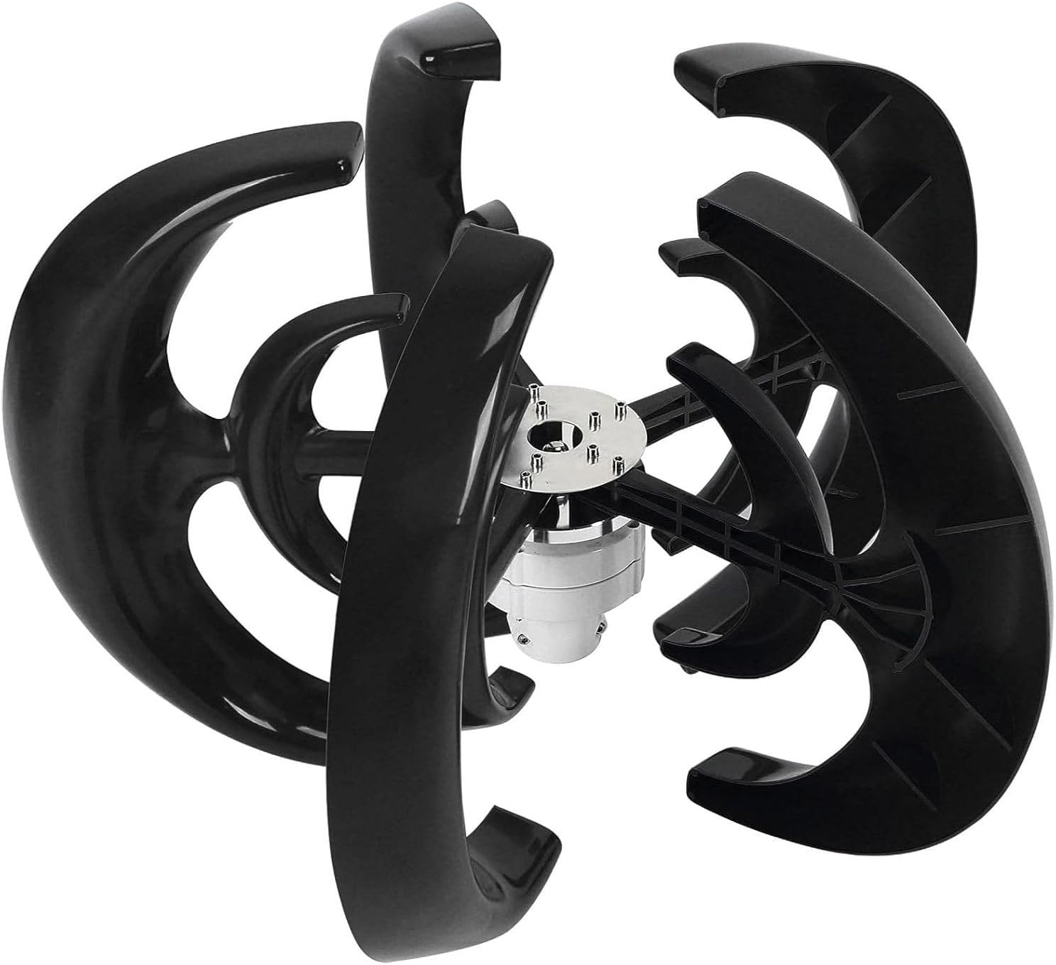 600W Quiet Vertical Wind Turbine Generator, Magnetic Levitation 12V/24V, MPPT Controller for Home & Street Lighting, Efficient Renewable Energy - Black Renewable Solution