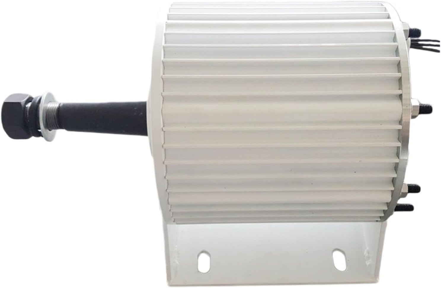 Wind Turbine Generator Kit, High Efficiency 5KW Electric Generator 24V 48V 96V Low RPM Permanent Magnet Alternator 5000W Turbine Motor With Base for Hybrid Solar Wind System(WB,TAPER SHAFT_96V_5000W)