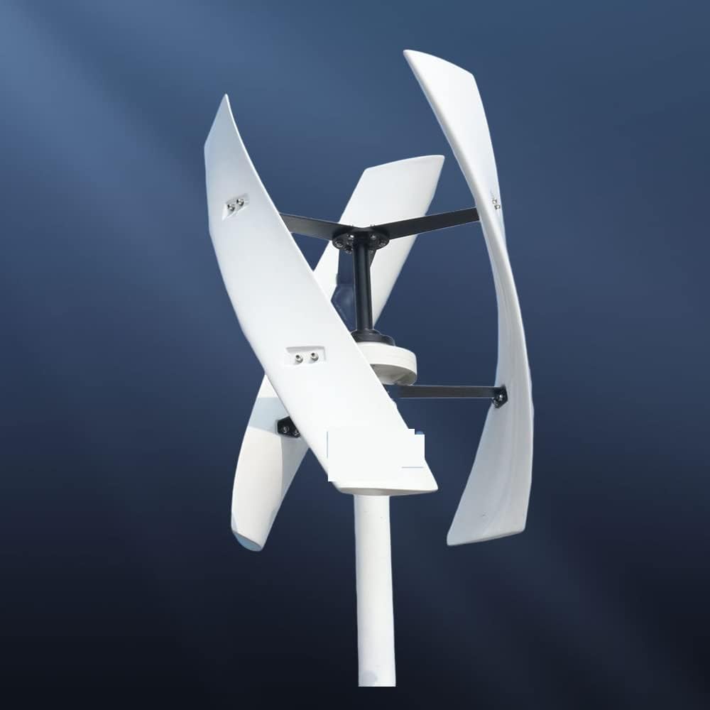 Wind Power Turbine Generator 6000W Vertical Axis Energy Windmill Wind Turbine Generator 12V 24V 48V with MPPT Hybrid Controller for Homeuse (Color : Option 1, Size : RED_24V)